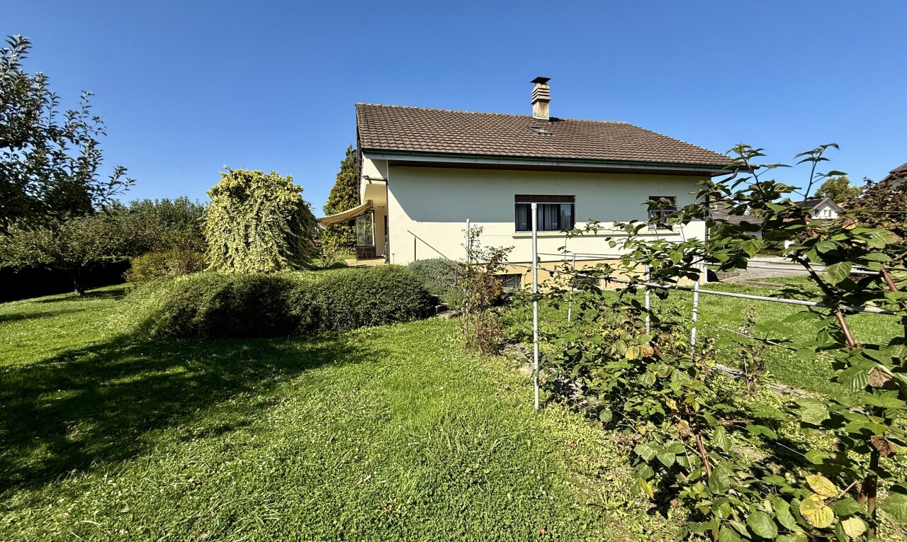 façade avec from property, pelouse, bardage en stuc, et day time