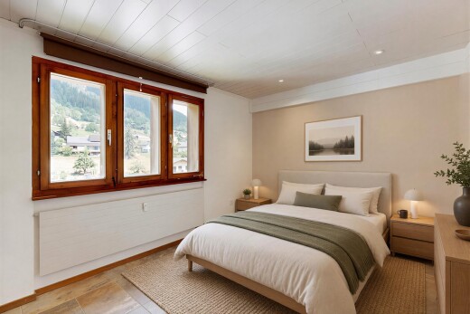 chambre avec inside property, lumière naturelle, natural light, moquette, et carpet
