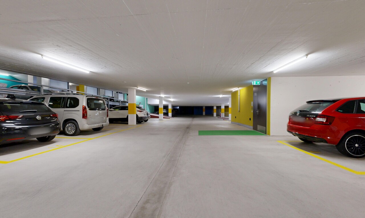 parken mit parkgarage und inside community