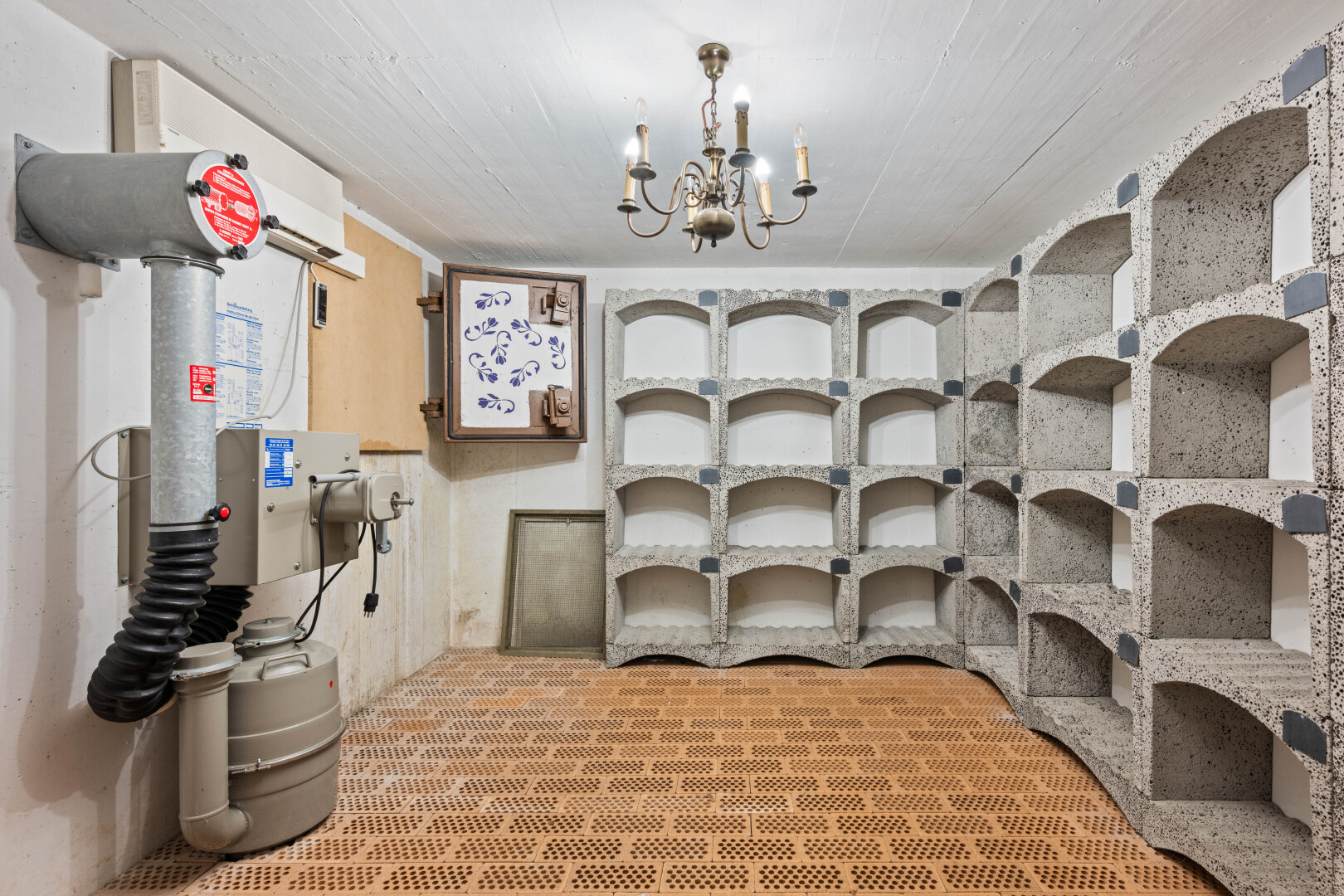 storage / pantry featuring a wall mounted mini split