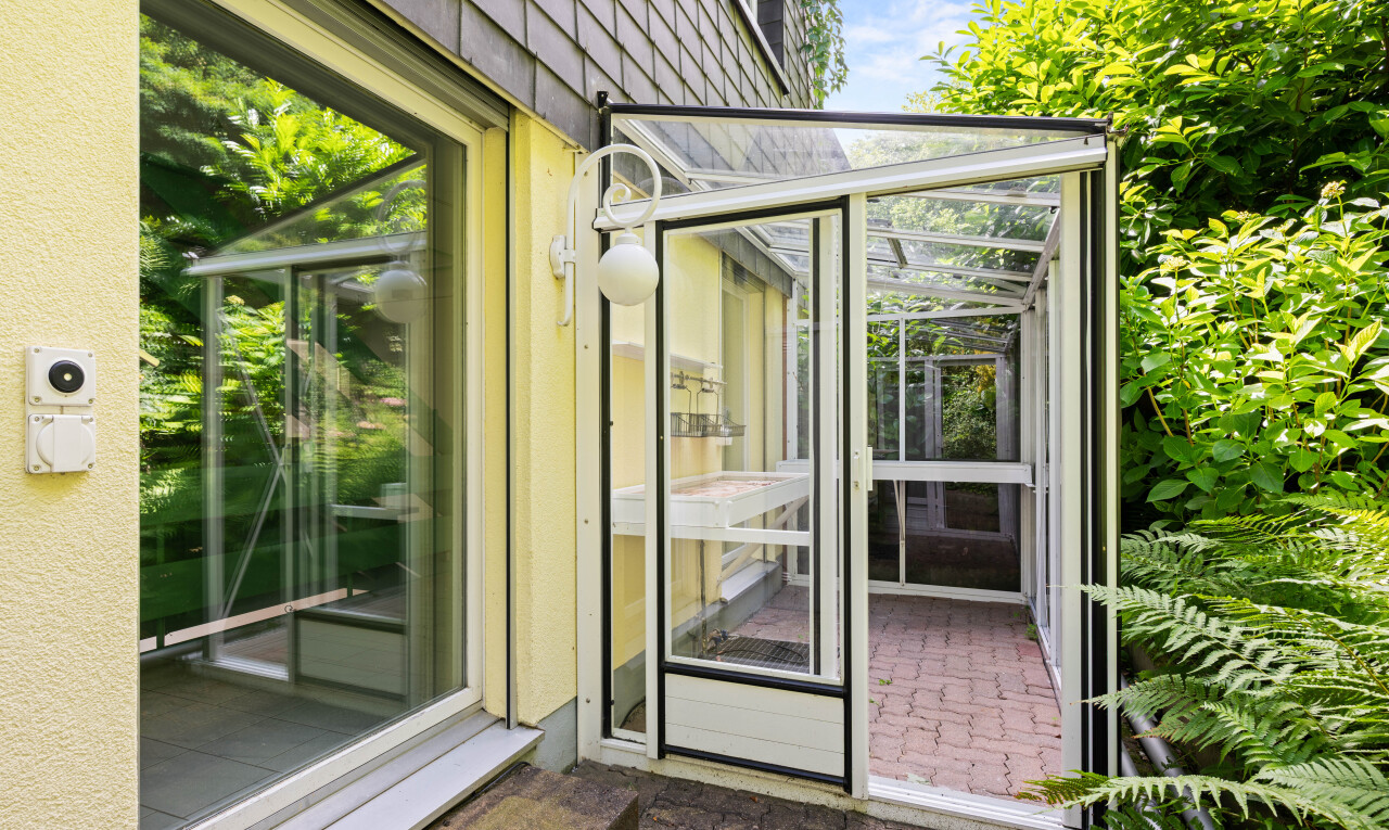 terrace featuring a sunroom