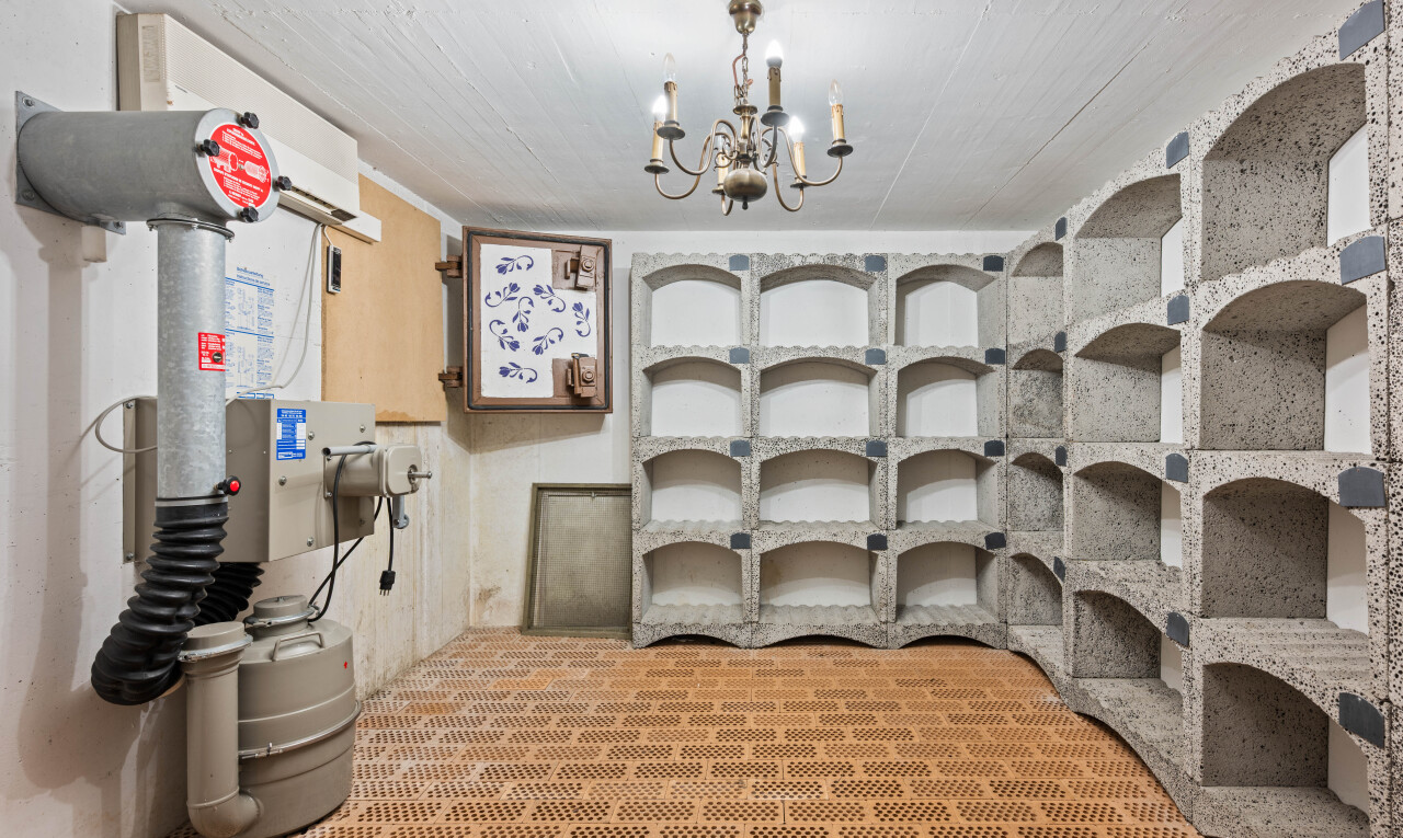 storage / pantry featuring a wall mounted mini split