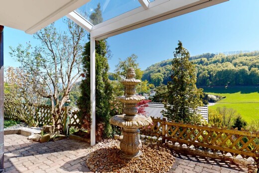 terrasse mit day time, from property, und zaun