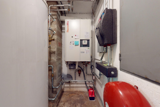 wäschekammer mit wasserkocher