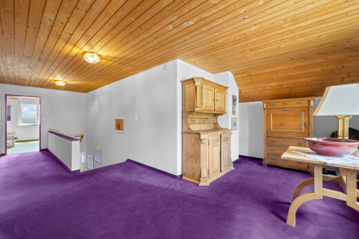 salon avec inside property, carpet, moquette, wood ceiling, et plafond en bois