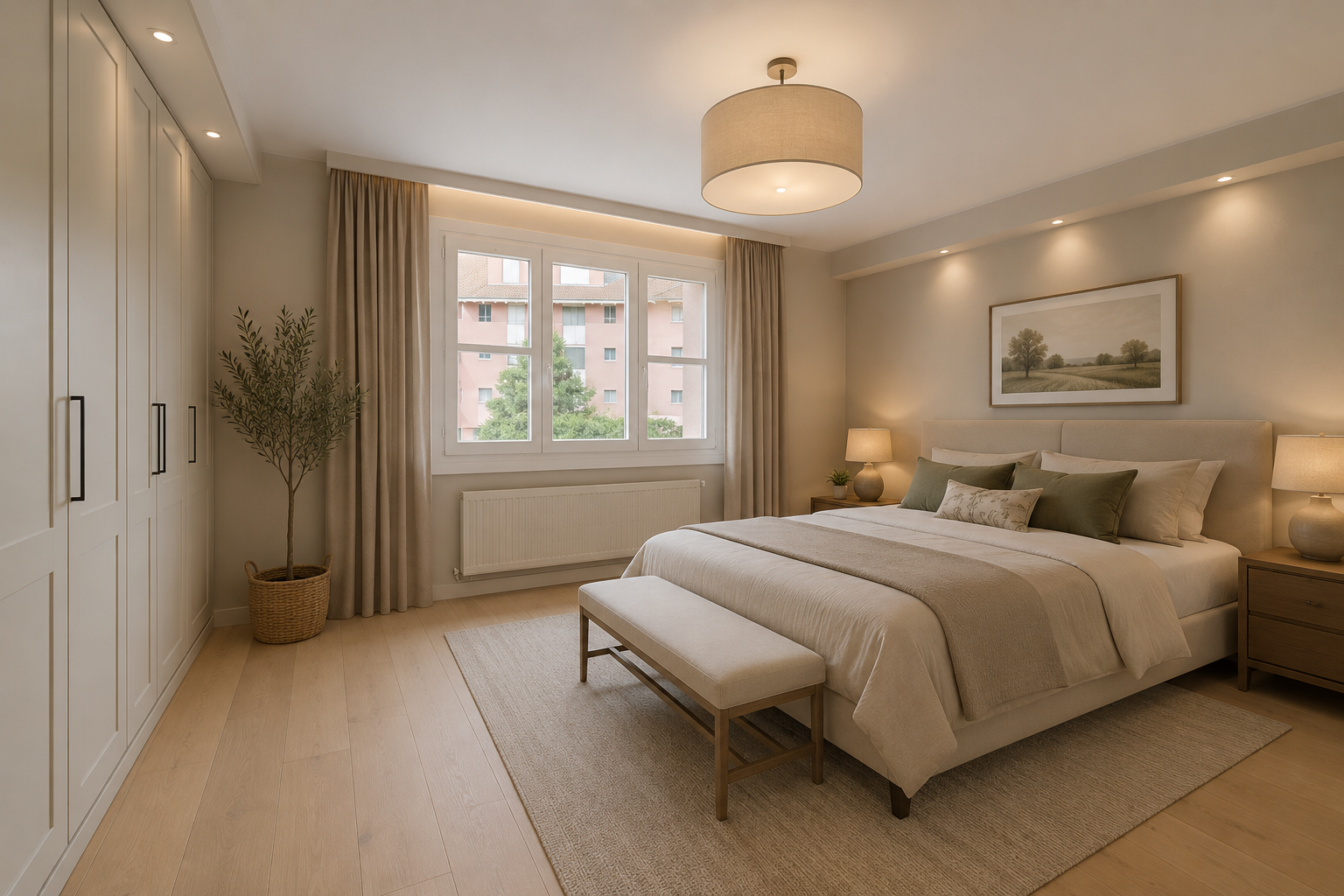 spare room with carpet and radiator heating unit