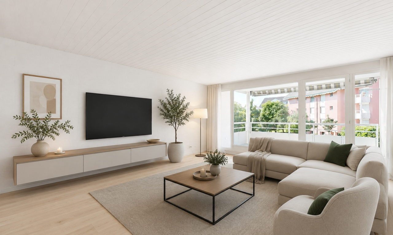 empty room with light wood-style floors and a baseboard heating unit