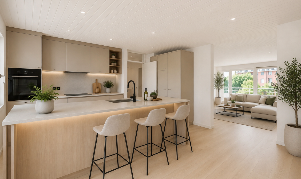 spare room with light wood-style floors and wooden ceiling