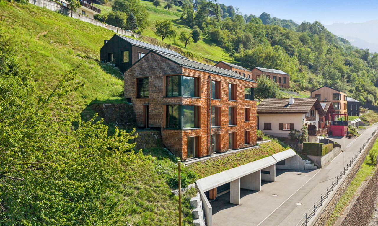 außenansicht mit drone view