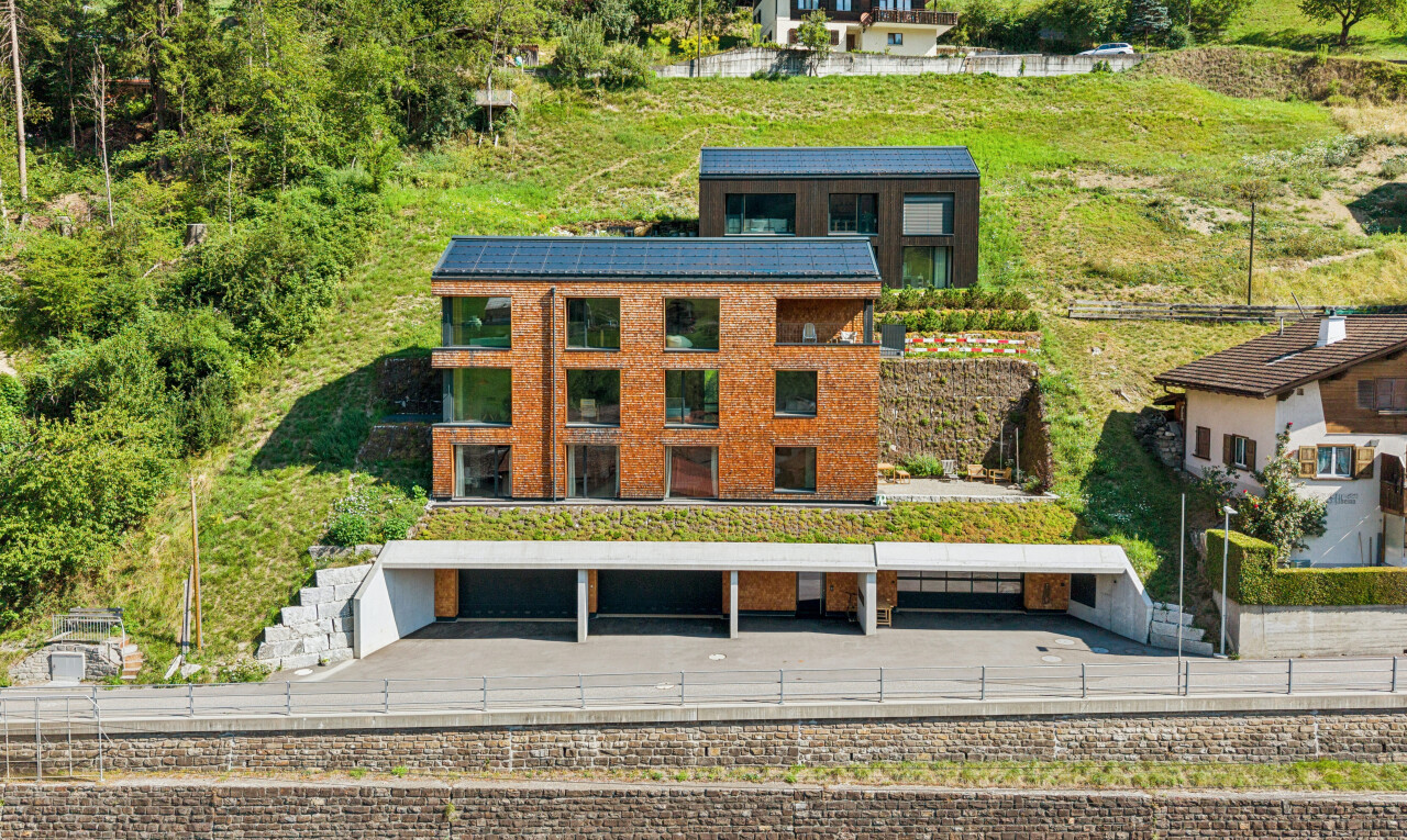 außenansicht mit drone view
