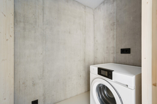 wäschekammer mit tumbler, concrete wall, betonmauer, wäscherei, und inside property