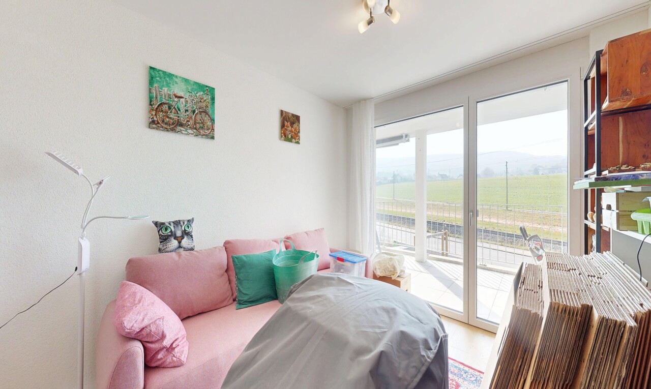 room / bedroom featuring access to exterior