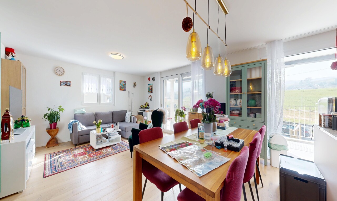 living room featuring light wood-type flooring