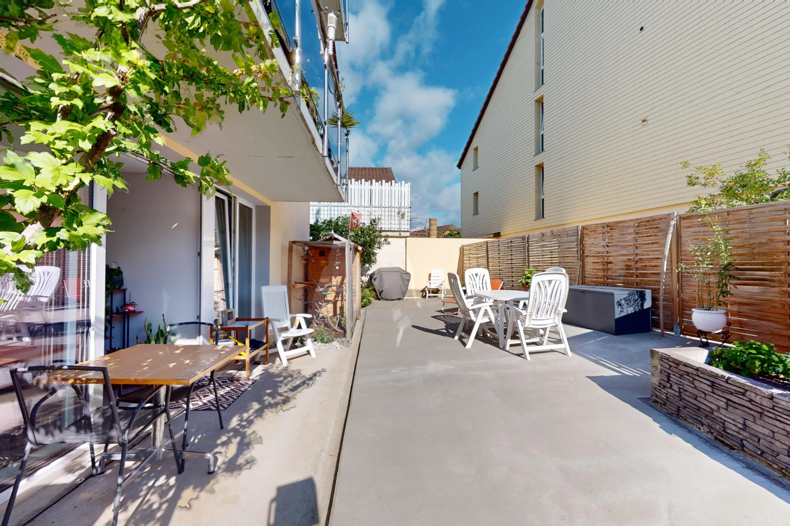 terrace with a patio
