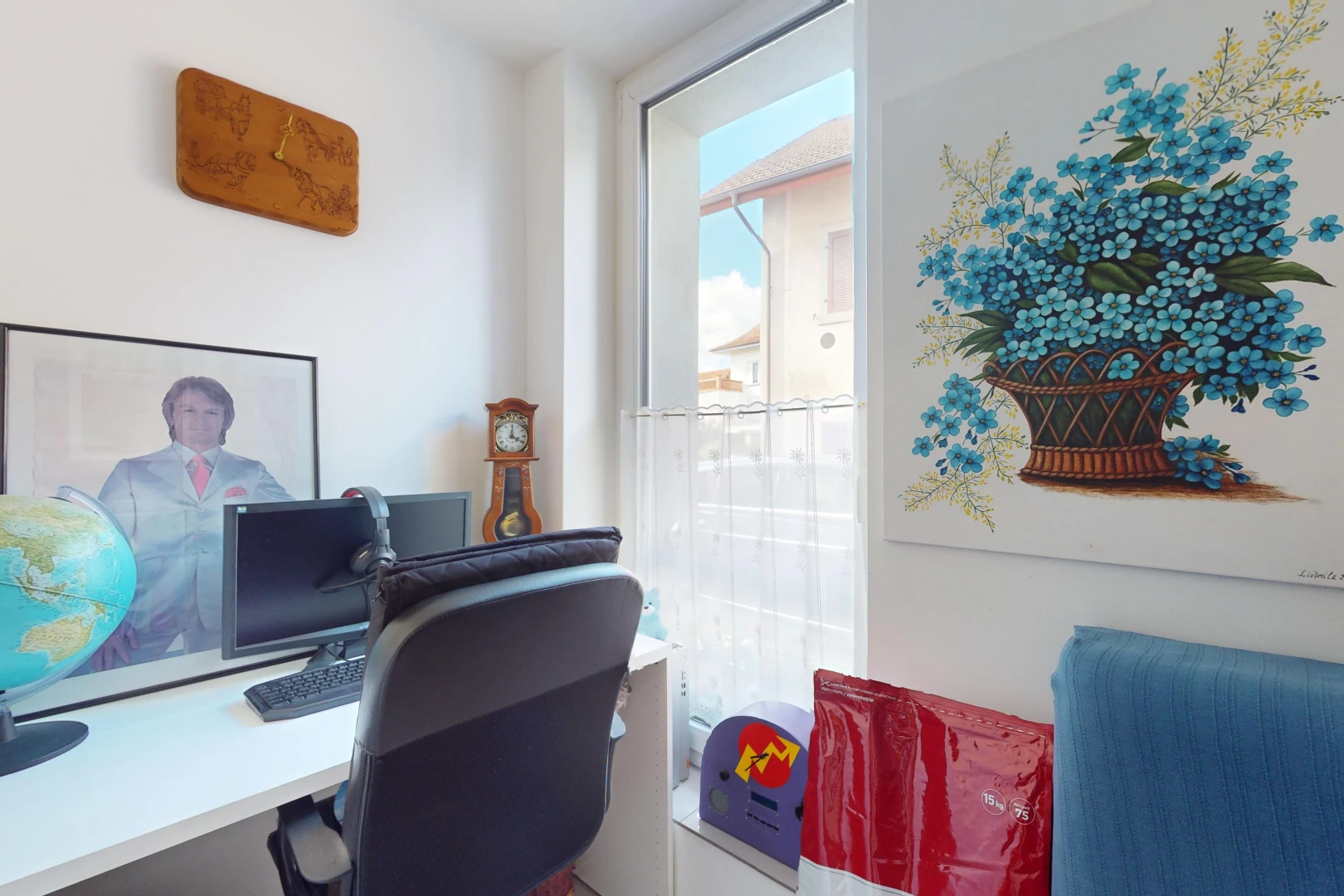 view of home office