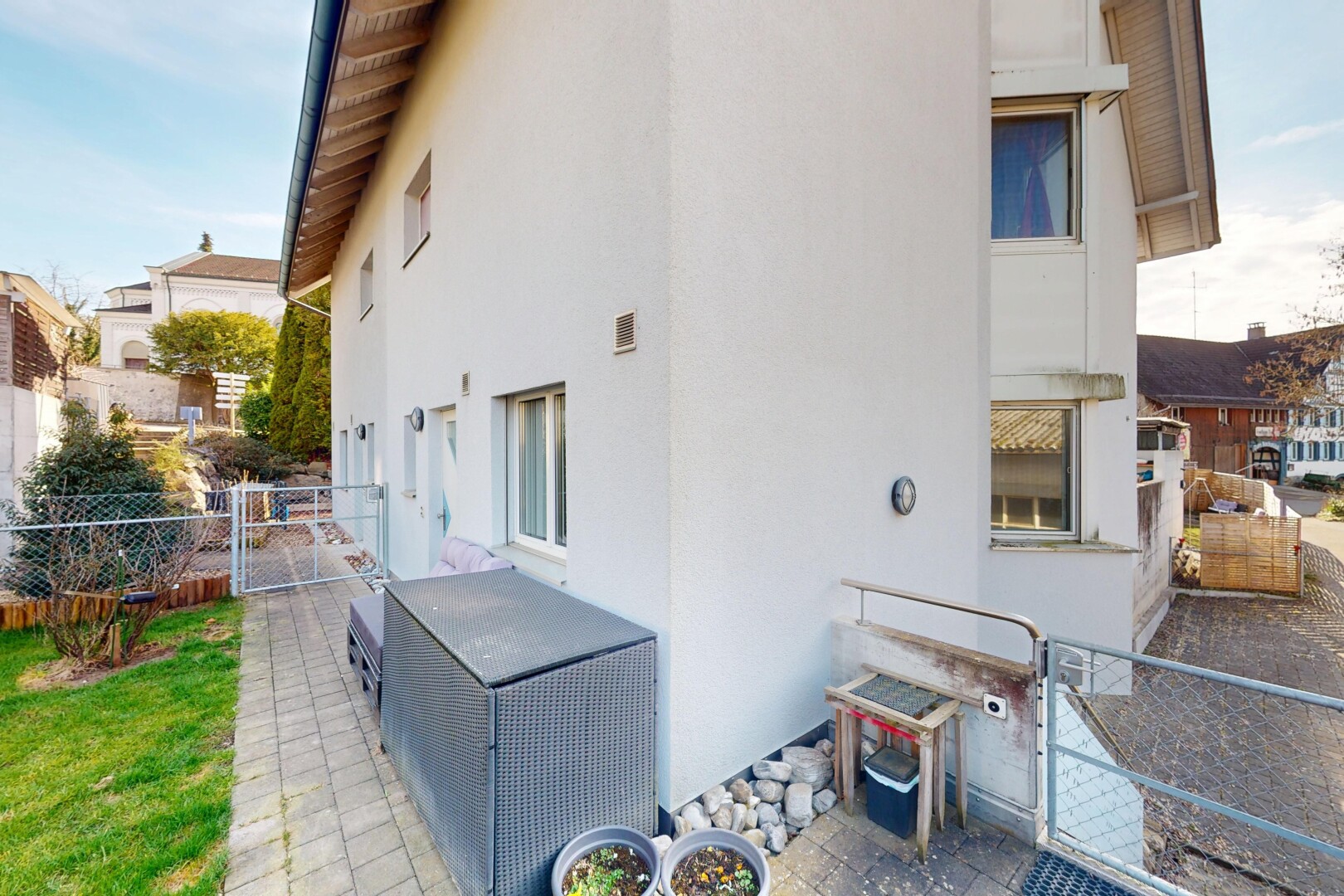terrasse avec clôture