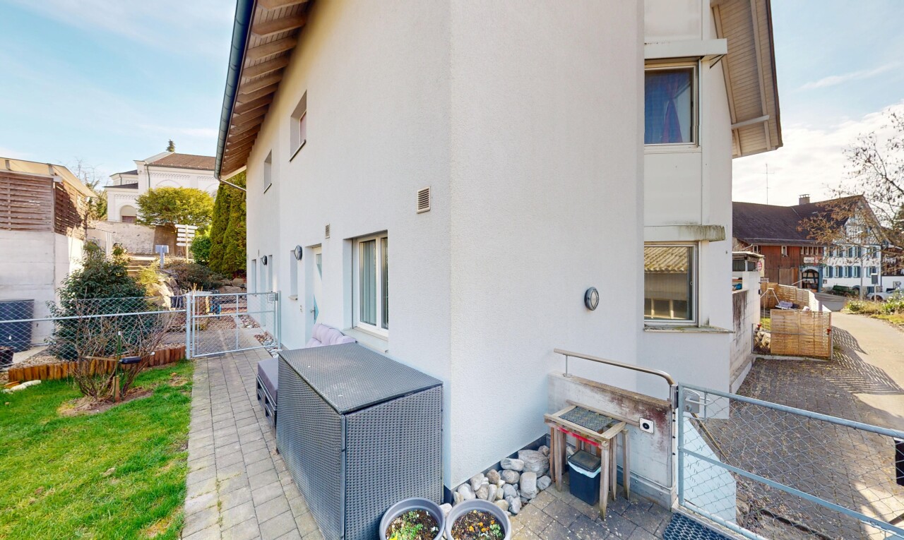terrasse avec clôture