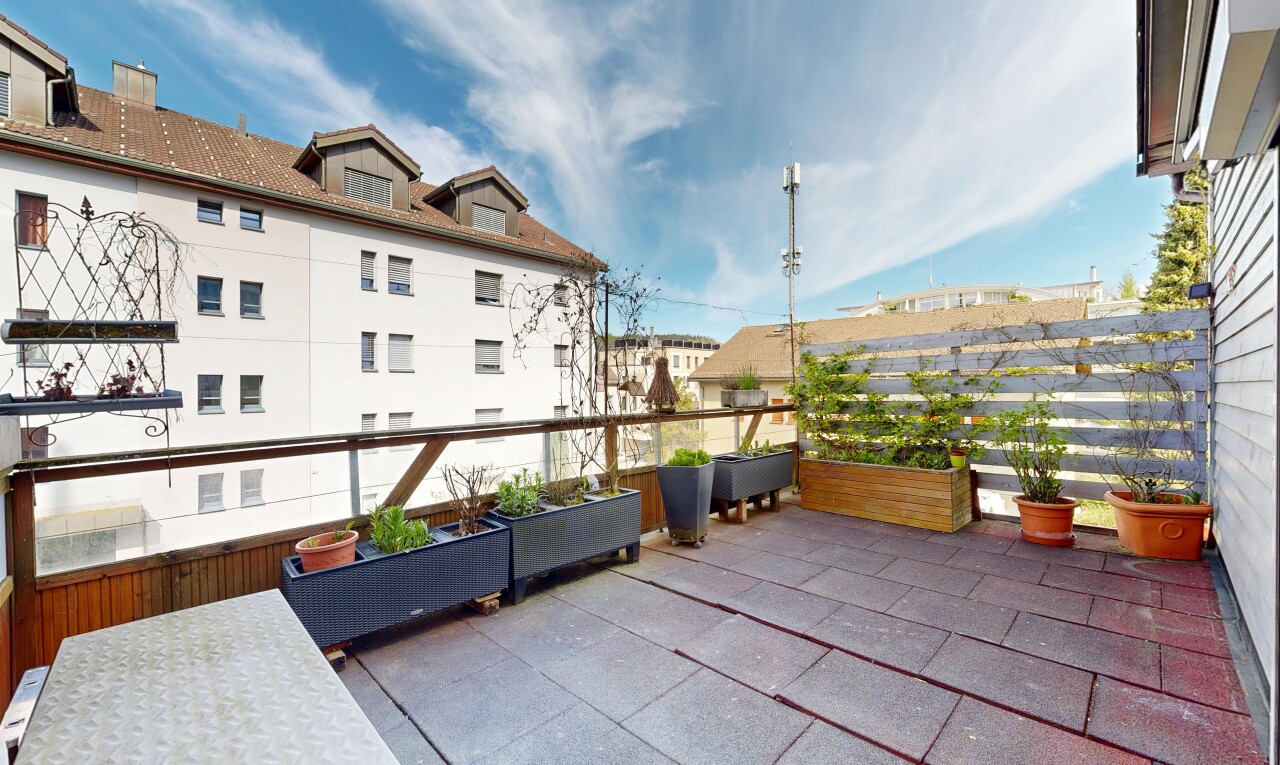 terrasse avec terrasse, from property, et day time
