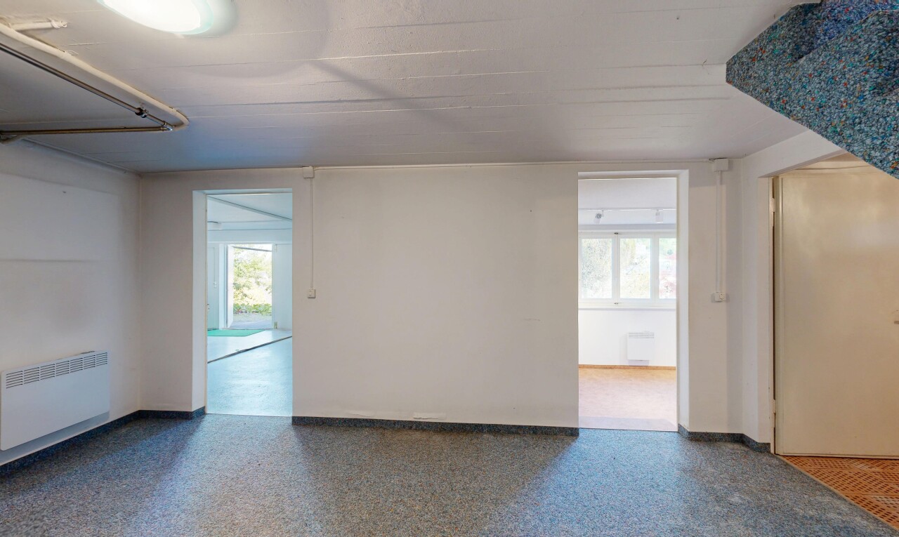 leerer raum mit inside property, aggregate floor, terrazzoboden, drywall, und gipskartonwand