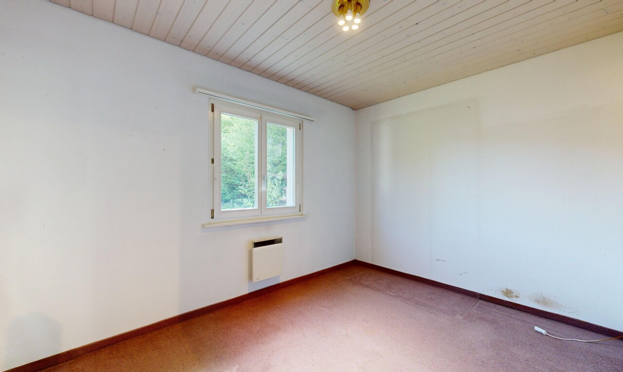 leerer raum mit drywall, gipskartonwand, natural light, natürliches licht, und carpet
