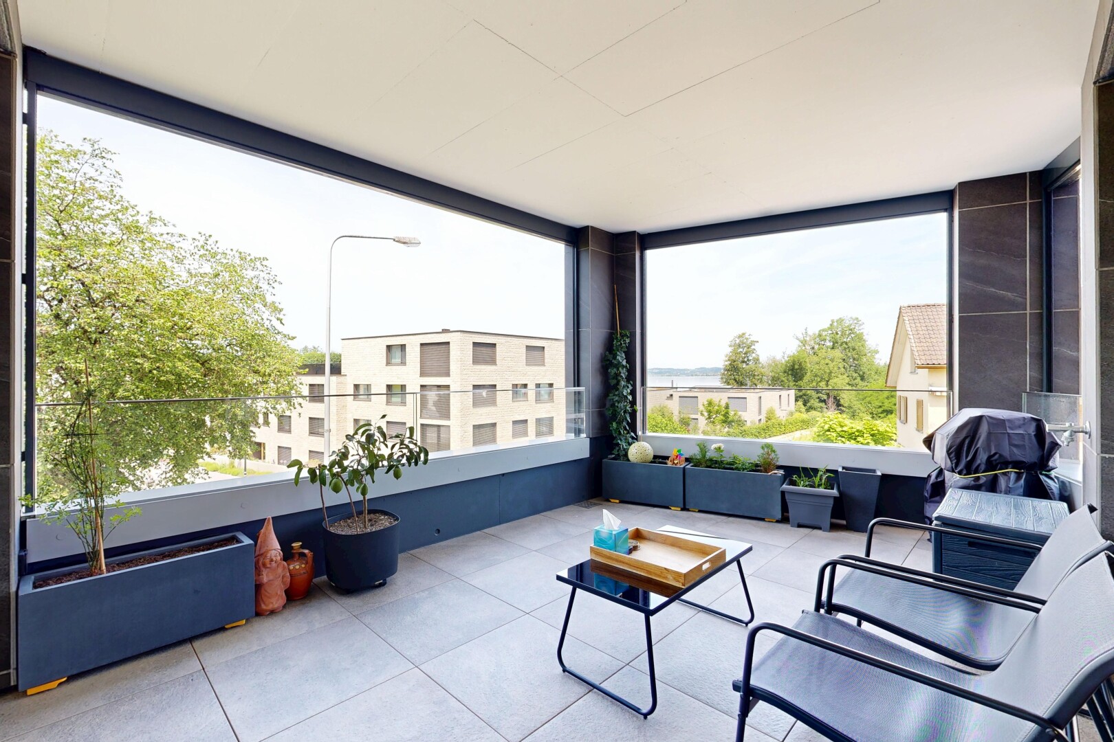 terrasse mit wintergarten