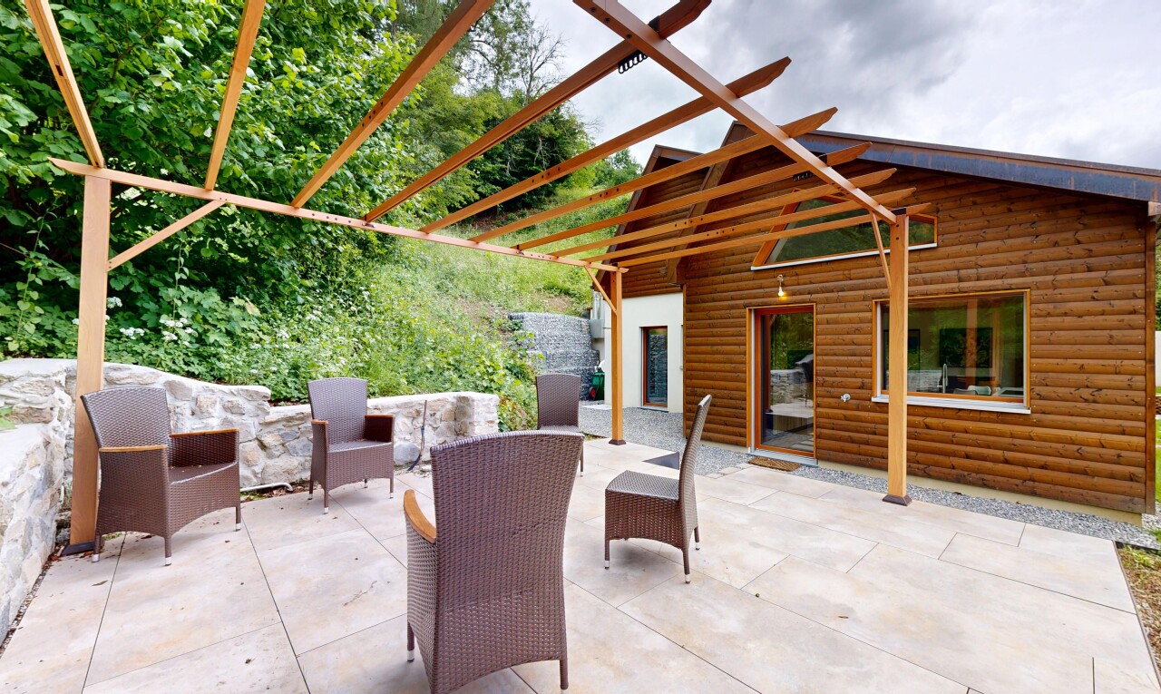 terrasse avec from property, terrasse, et pergola