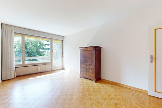 pièce vide avec parquet floor, lumière naturelle, natural light, cloison sèche, et drywall