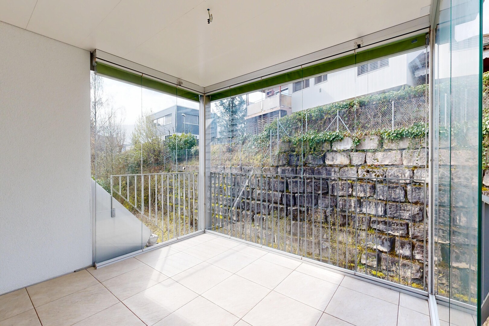 terrasse mit from property, wintergarten, und overcast