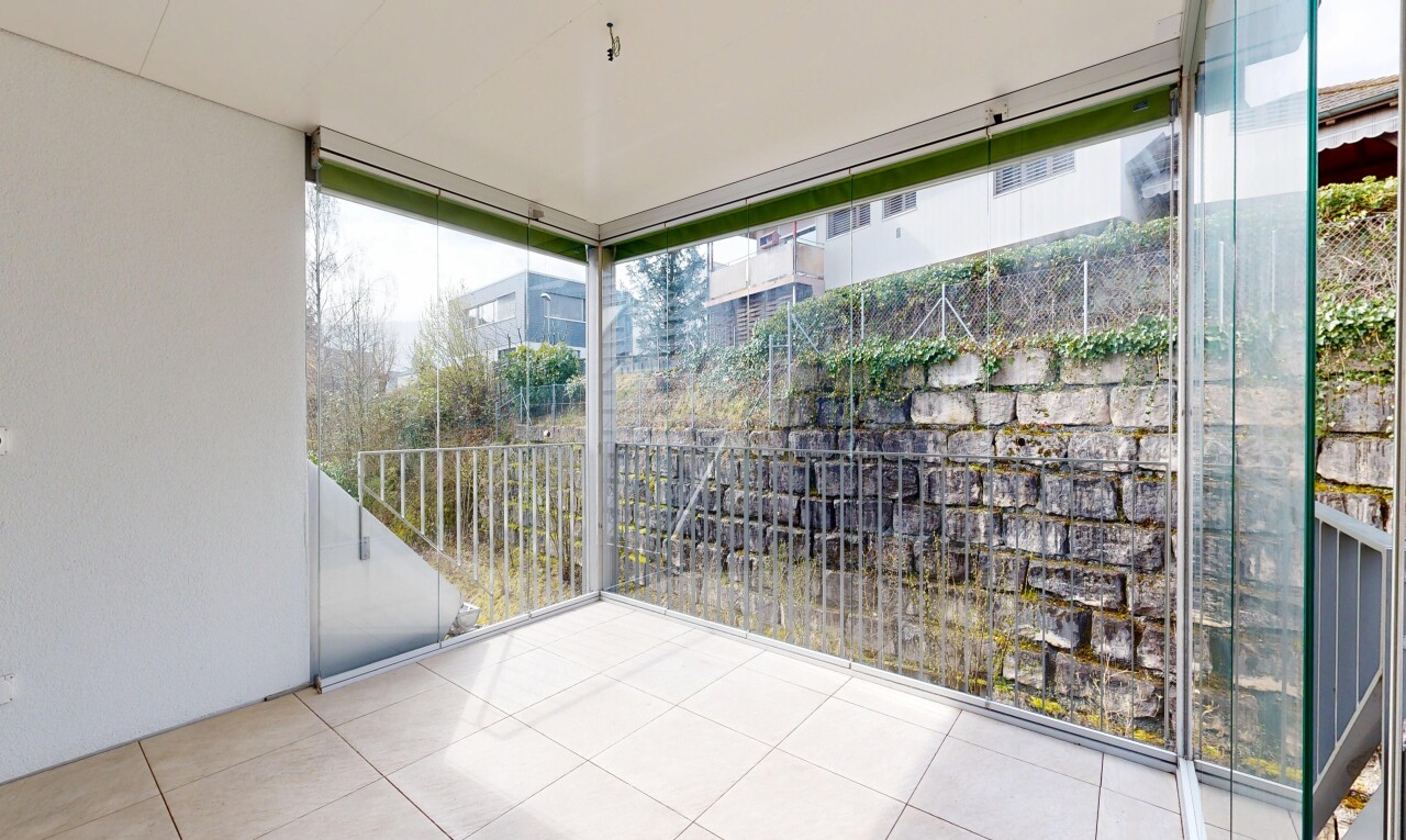 terrasse mit from property, wintergarten, und overcast