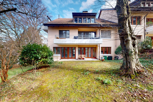 ansicht der rückseite des eigentums