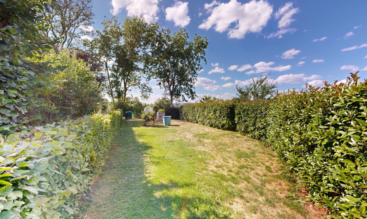 garden featuring a lawn