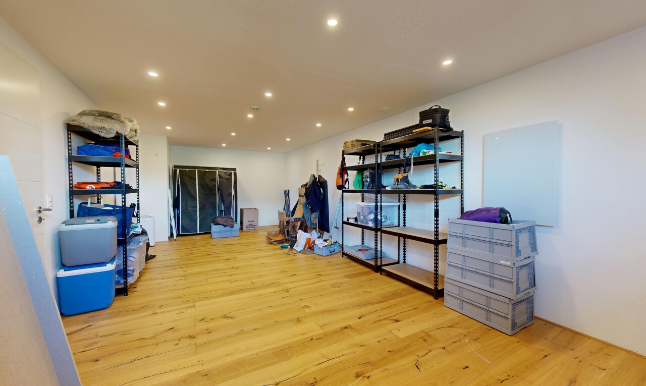 storage room featuring recessed lighting