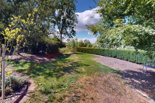 garden featuring a lawn