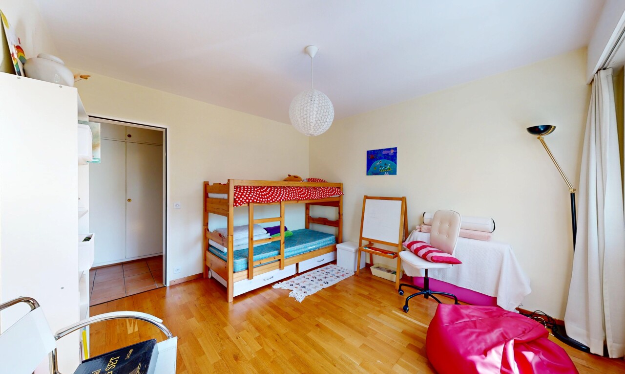 room / bedroom with light wood-type flooring
