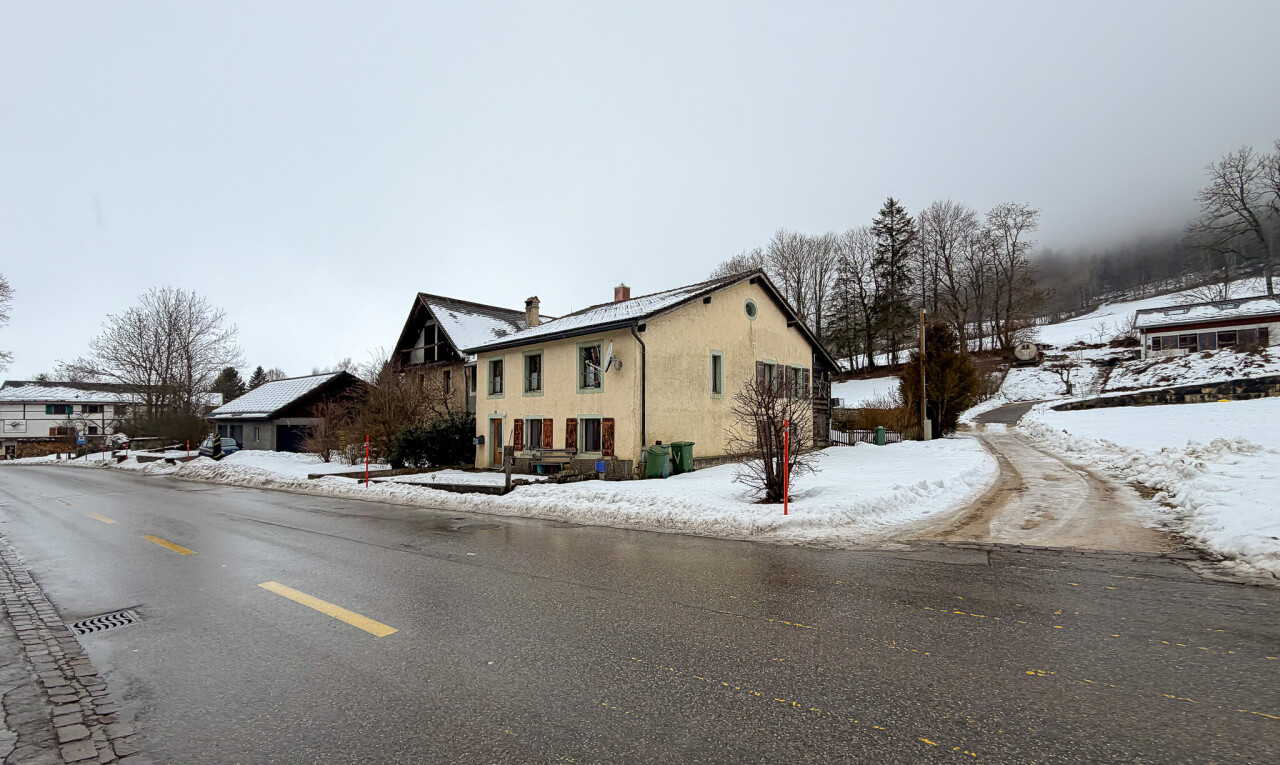 außenansicht mit overcast und snow
