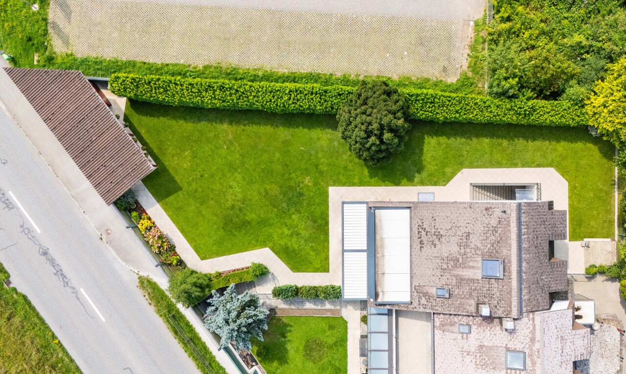 garten mit aerial view