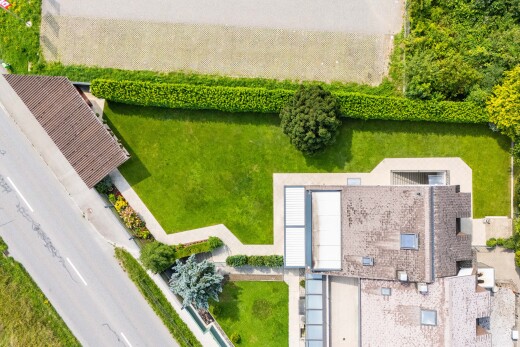 jardin avec aerial view