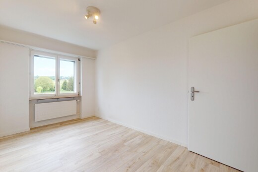 pièce vide avec inside property, sol en finition bois, wood finish floor, lumière naturelle, et natural light