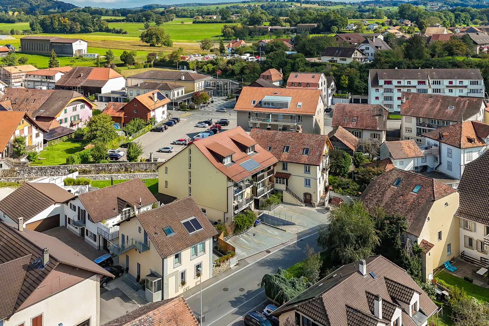 espace extérieur avec vue résidentielle