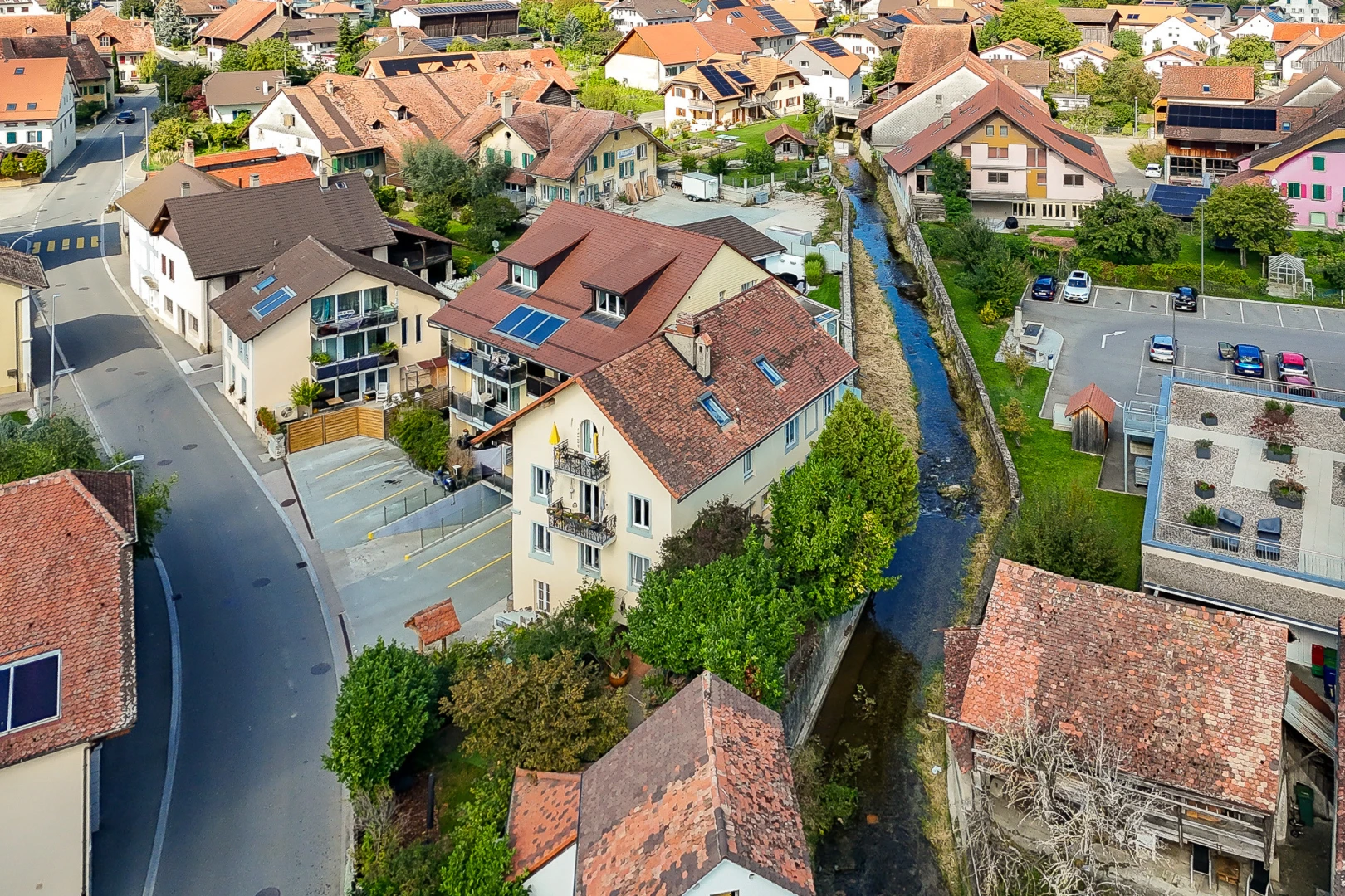 espace extérieur avec vue résidentielle