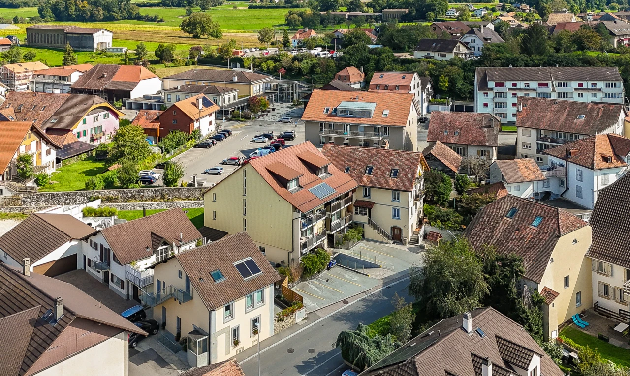 espace extérieur avec vue résidentielle