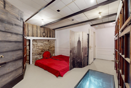 chambre avec poutres apparentes