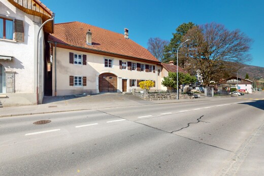 außenansicht mit stuckverkleidung