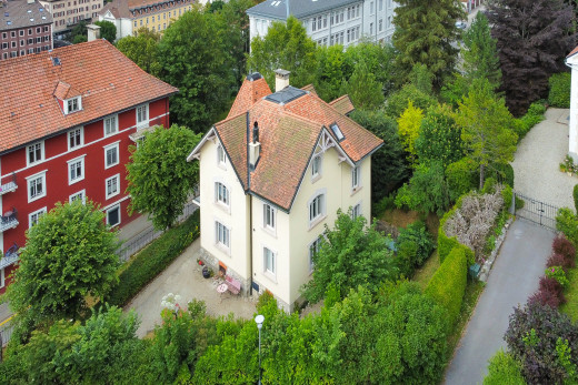 blick auf die drohnen- / luftansicht