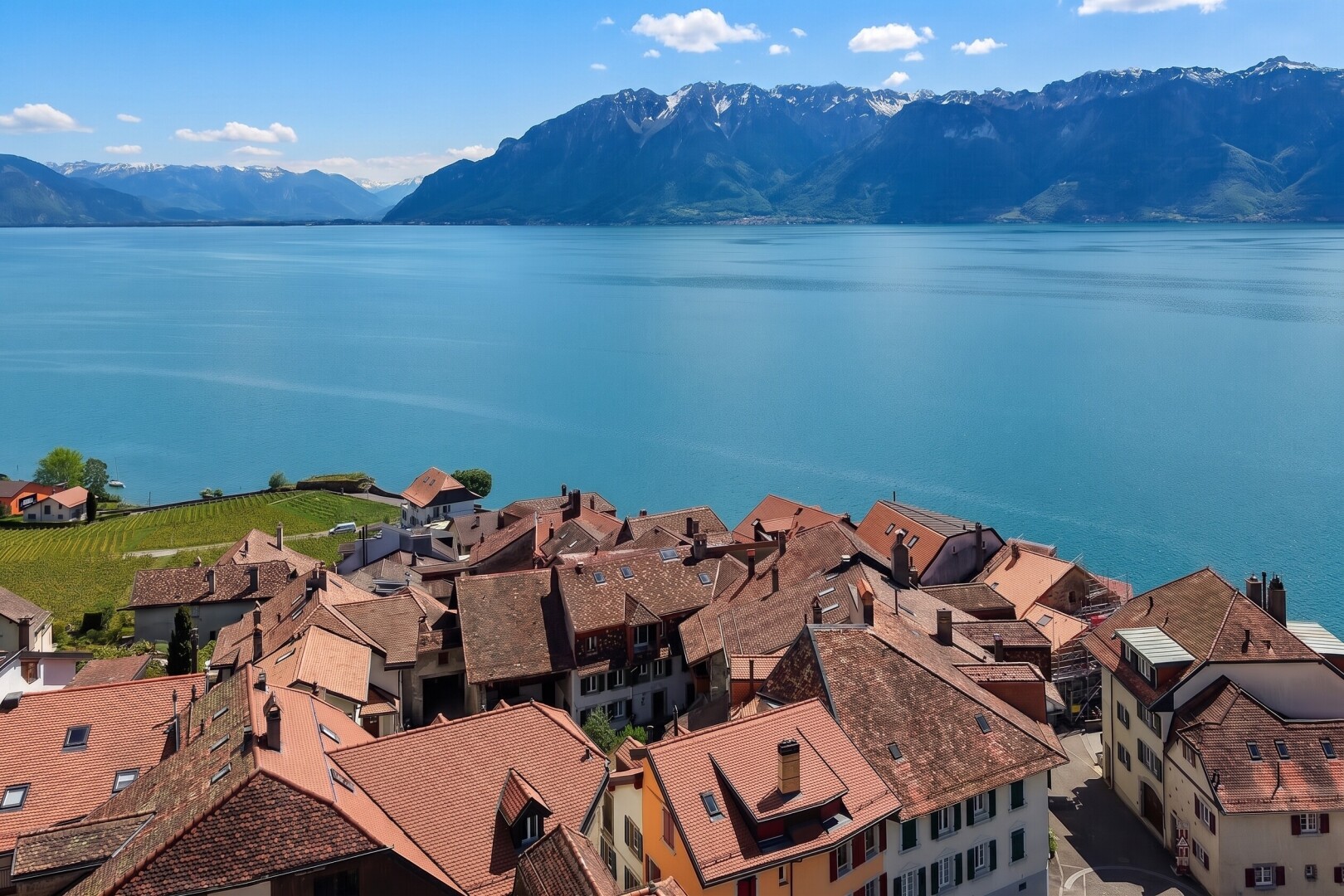 seesicht mit day time, blick auf die berge, mountain view, seesicht, und water view