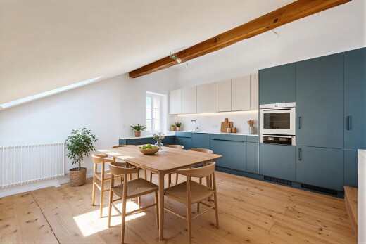 küche mit two tone kitchen, light countertops, arbeitsplatten, drywall, und gipskartonwand