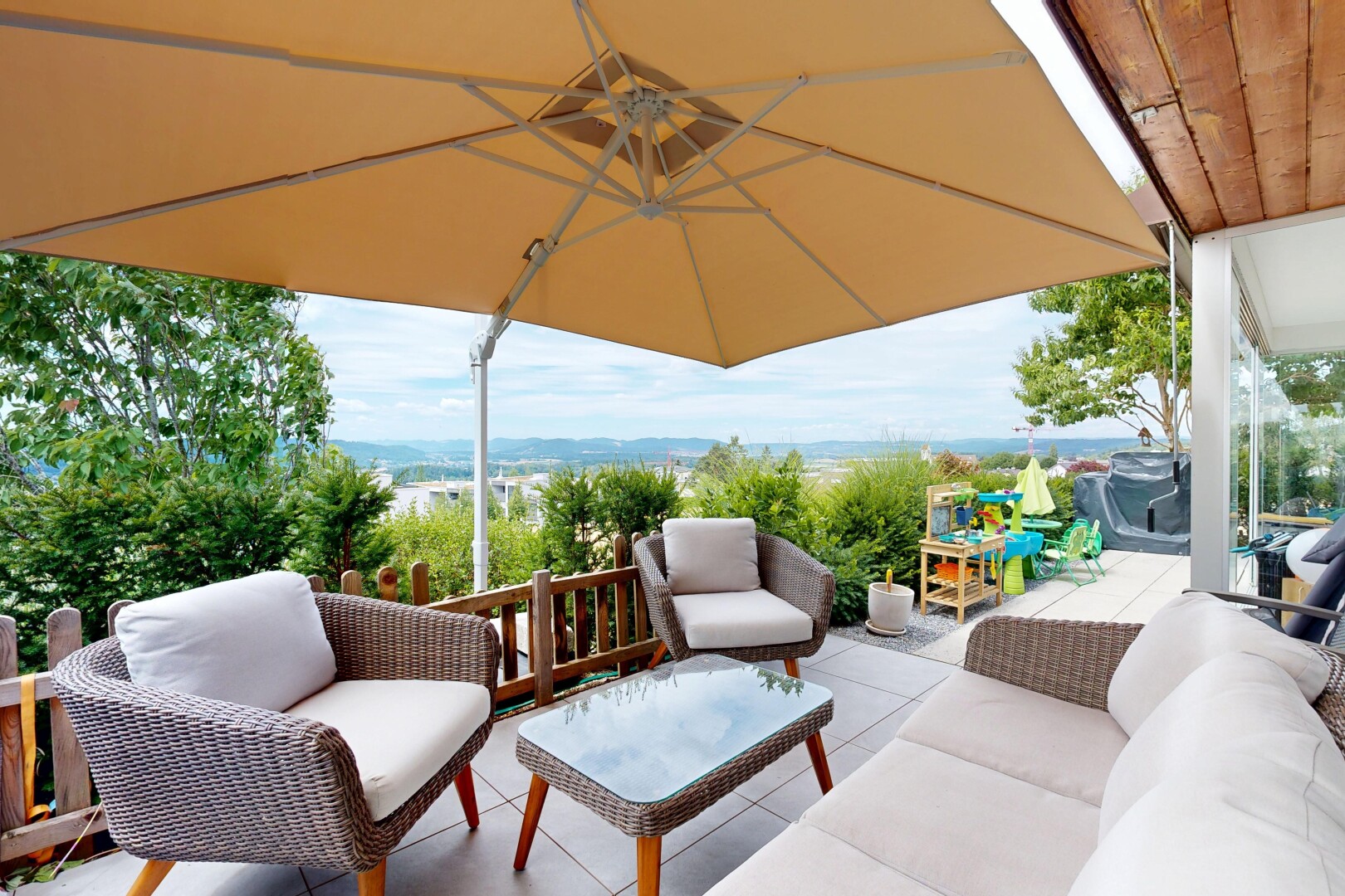 terrace featuring outdoor seating