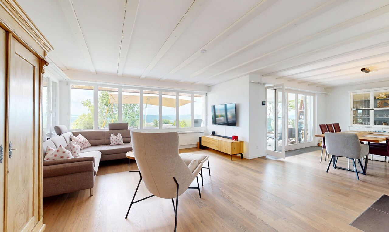 living room featuring light wood finished floors