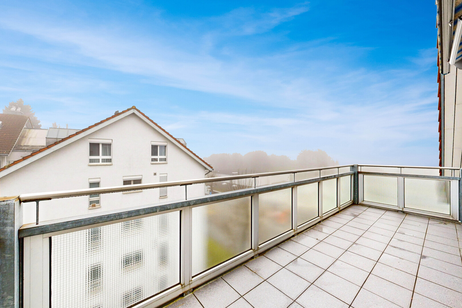 terrace with a balcony