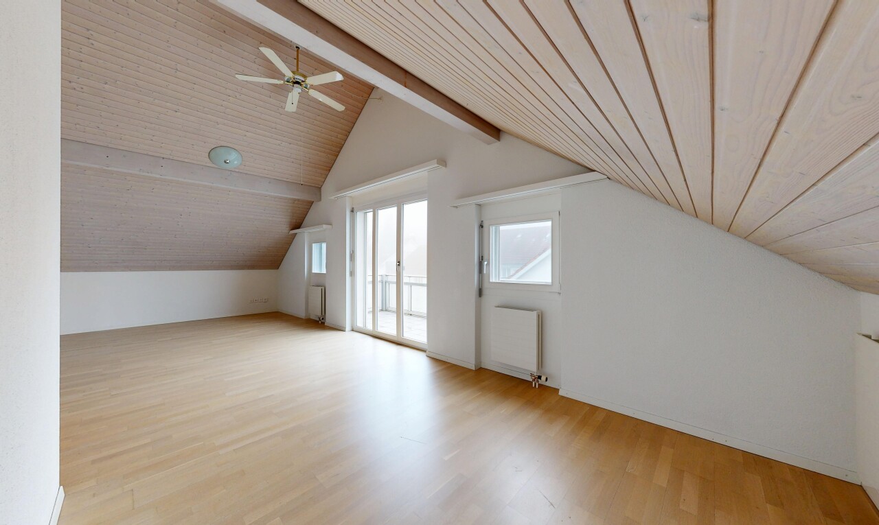 spare room with light wood finished floors, wooden ceiling, a ceiling fan, and radiator
